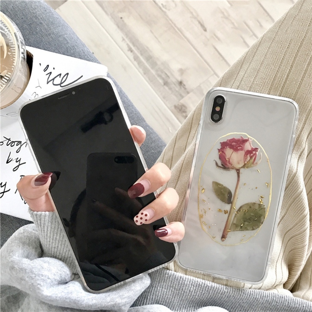 NEW iPhone Max/XR/X/XS/Plus Transparent Rose case - Picture 4 of 5